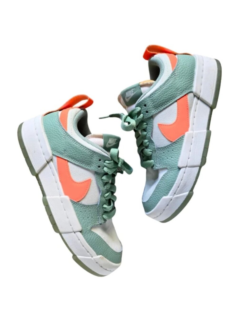 Nike Dunk Low Disrupt DJ3077 001 Sea Glass/Hyper Crimson Sneakers Size 7 Womens